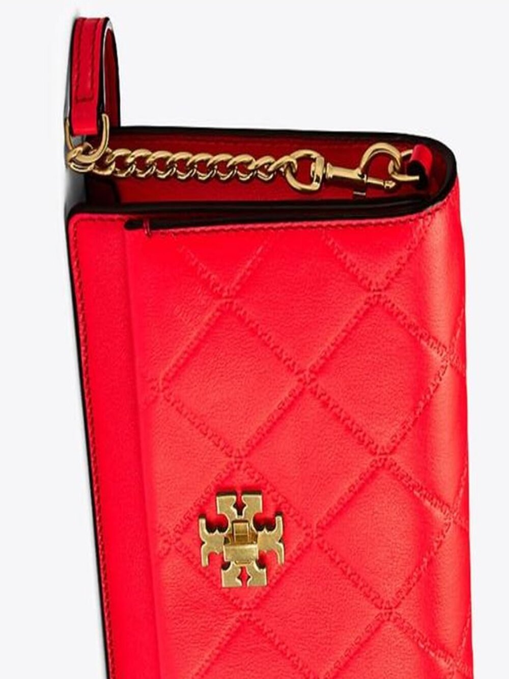 New with Tags: Tory Burch Georgia Leather Crossbody - Dahlia Pink - Picture 3 of 6